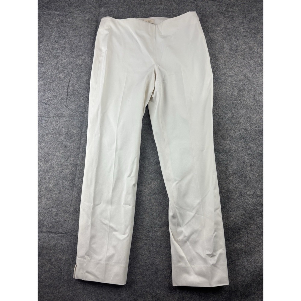 Etcetera Women's‎ 2 White Tapered Slim Fit Ankle Stretch Casual Dress Pants SEE